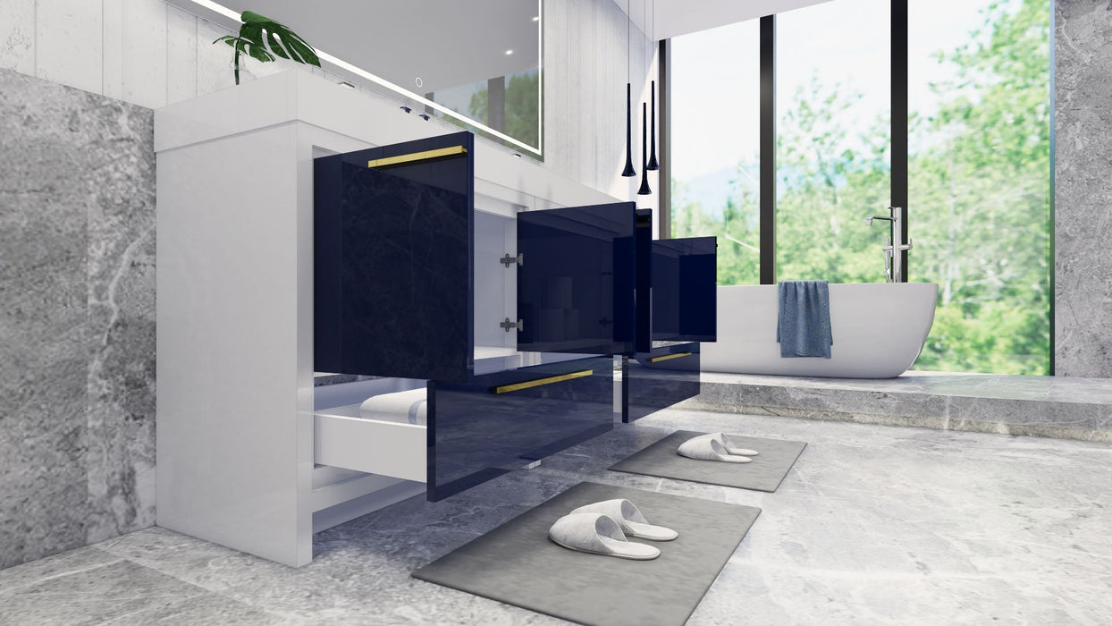 Azure 24"-84"Freestanding Vanity with Reinforced Acrylic Sink