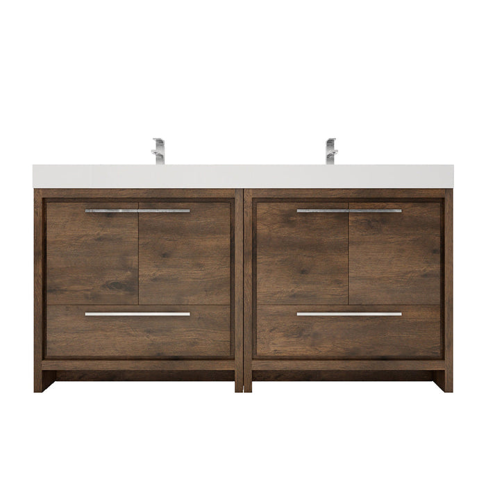 Azure 24"-84"Freestanding Vanity with Reinforced Acrylic Sink