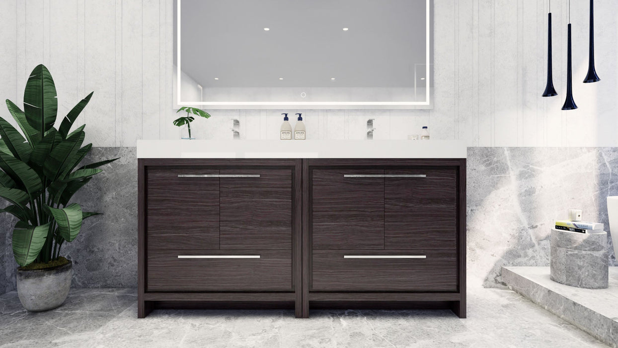 Azure 24"-84"Freestanding Vanity with Reinforced Acrylic Sink