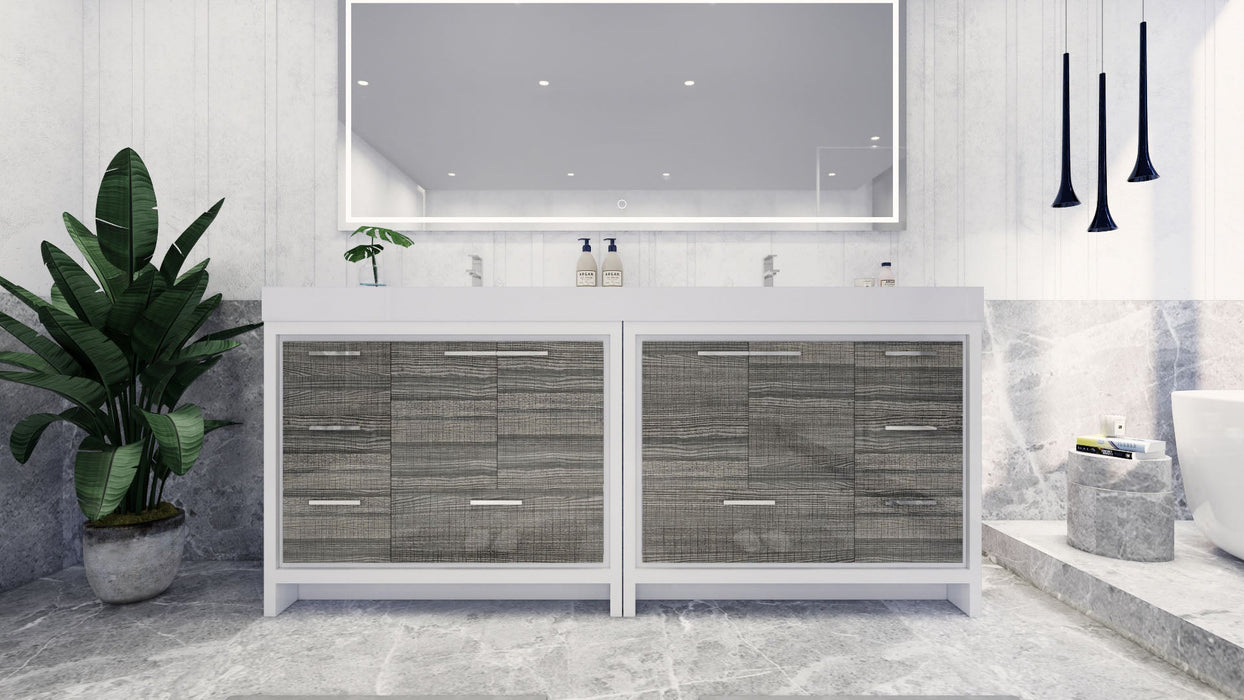 Azure 24"-84"Freestanding Vanity with Reinforced Acrylic Sink