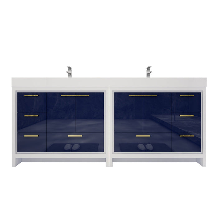 Azure 24"-84"Freestanding Vanity with Reinforced Acrylic Sink