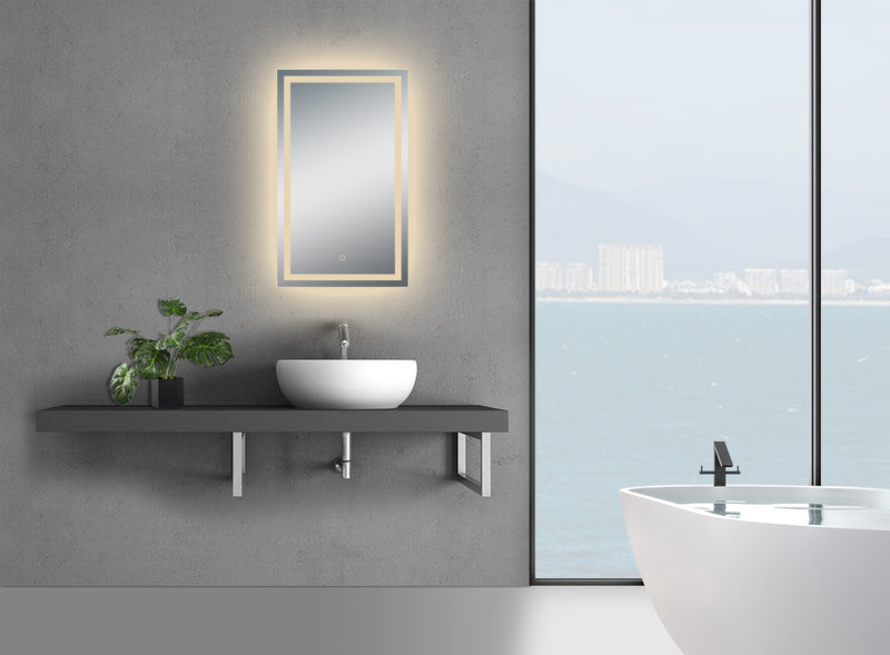 Twinkle Modern & Contemporary Lighted Bathroom Mirror