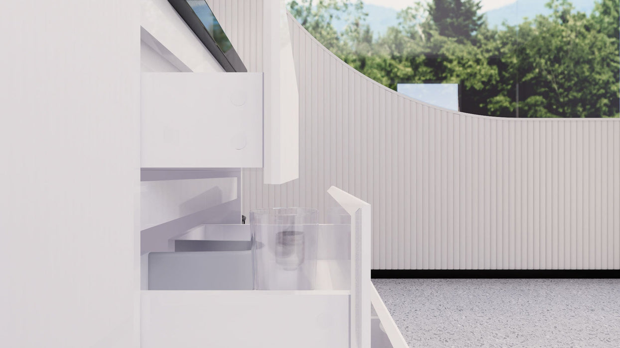 Stanley 24" Freestanding Bathroom Vanity with Reinforced Acrylic Sink and Cabinet Storage