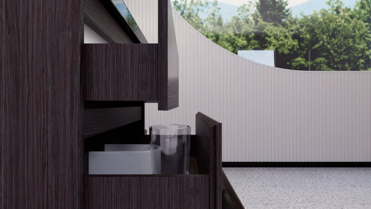 Stanley 24" Freestanding Bathroom Vanity with Reinforced Acrylic Sink and Cabinet Storage