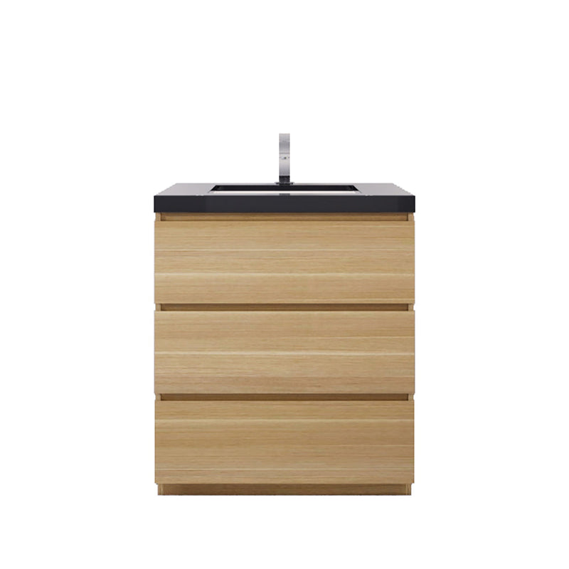 Stanley 30" Freestanding Bathroom Vanity with Reinforced Acrylic Sink and Cabinet Storage (image 1)