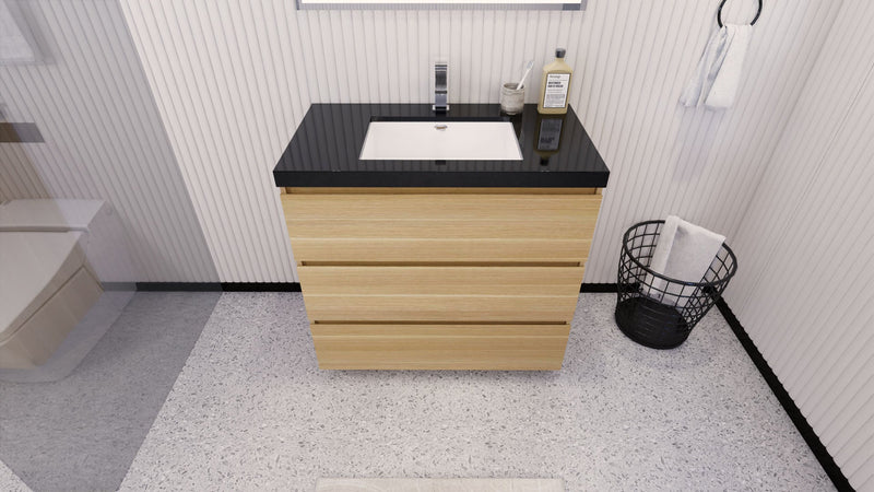 Stanley 36" Freestanding Bathroom Vanity with Reinforced Acrylic Sink and Cabinet Storage (image 4)