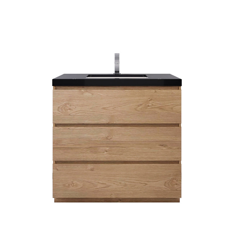 Stanley 36" Freestanding Bathroom Vanity with Reinforced Acrylic Sink and Cabinet Storage