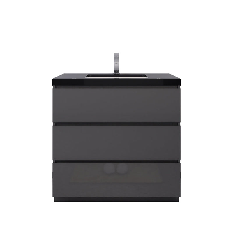 Stanley 36" Freestanding Bathroom Vanity with Reinforced Acrylic Sink and Cabinet Storage