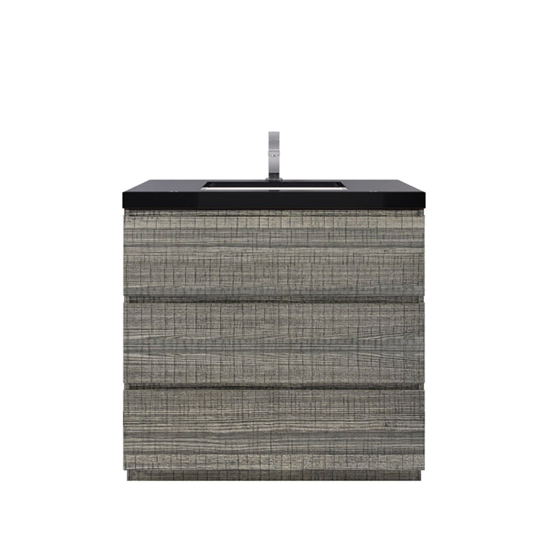 Stanley 36" Freestanding Bathroom Vanity with Reinforced Acrylic Sink and Cabinet Storage