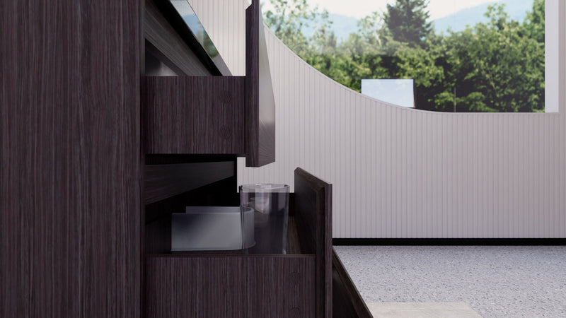 Stanley 36" Freestanding Bathroom Vanity with Reinforced Acrylic Sink and Cabinet Storage