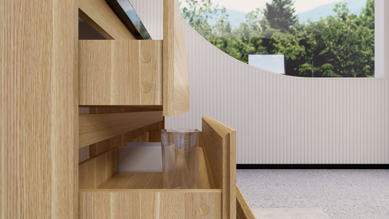 Stanley 42" Freestanding Bathroom Vanity with Reinforced Acrylic Sink and Cabinet Storage