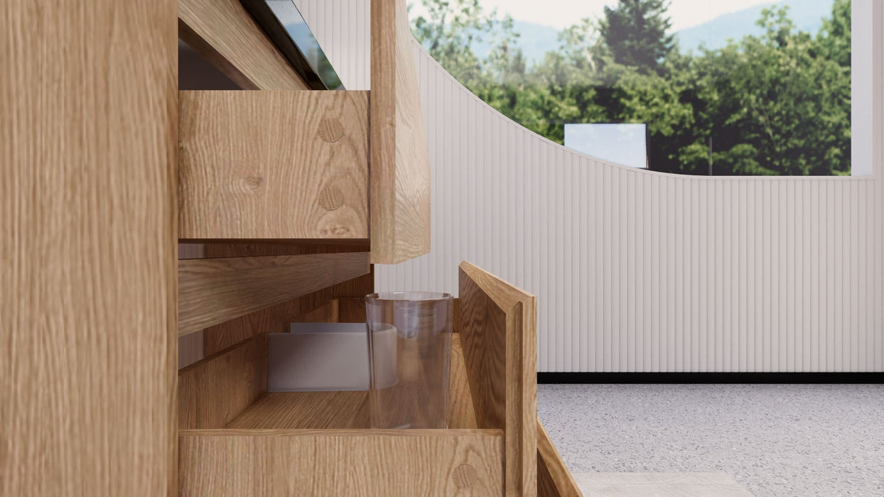 Stanley 42" Freestanding Bathroom Vanity with Reinforced Acrylic Sink and Cabinet Storage