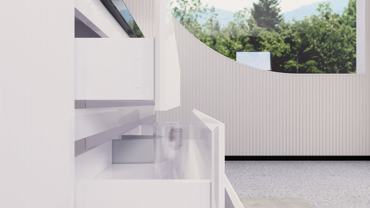 Stanley 42" Freestanding Bathroom Vanity with Reinforced Acrylic Sink and Cabinet Storage