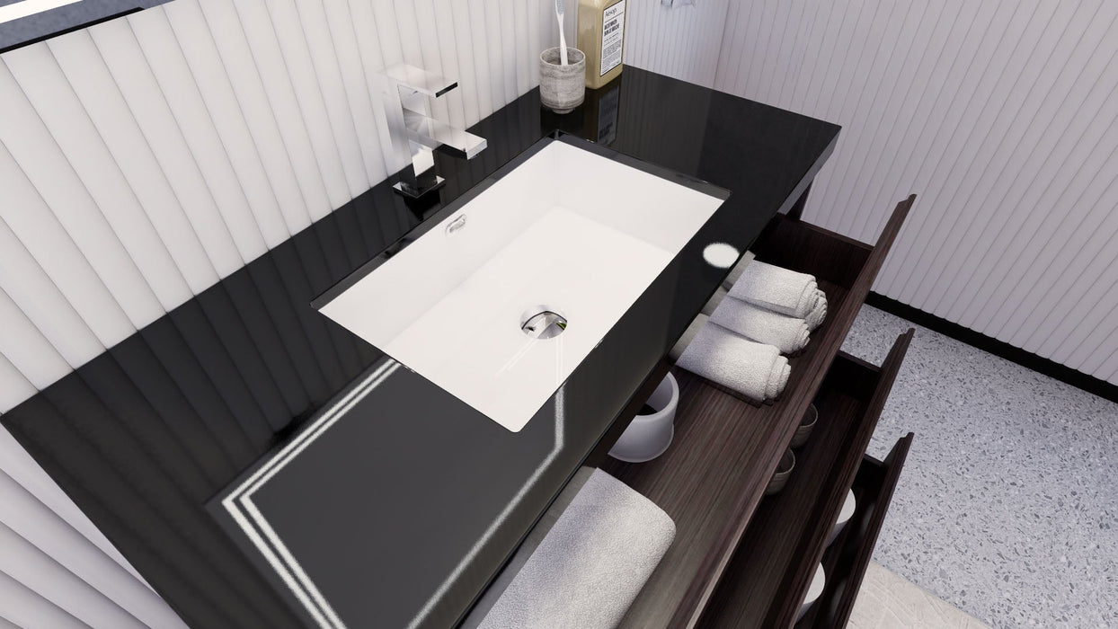 Stanley 42" Freestanding Bathroom Vanity with Reinforced Acrylic Sink and Cabinet Storage