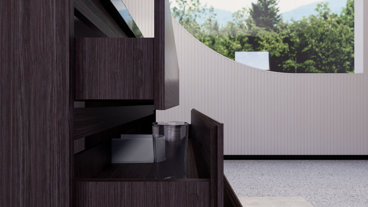 Stanley 42" Freestanding Bathroom Vanity with Reinforced Acrylic Sink and Cabinet Storage