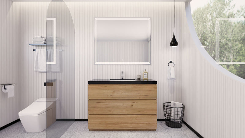 Stanley 48" Freestanding Bathroom Vanity with Reinforced Acrylic Sink and Cabinet Storage