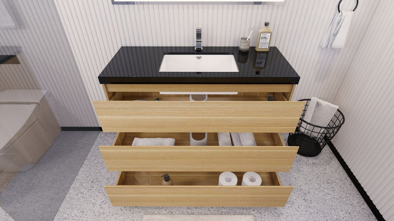Stanley 48" Freestanding Bathroom Vanity with Reinforced Acrylic Sink and Cabinet Storage (image 5)