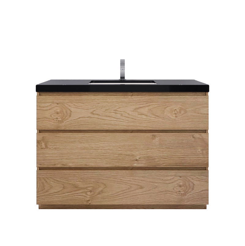 Stanley 48" Freestanding Bathroom Vanity with Reinforced Acrylic Sink and Cabinet Storage