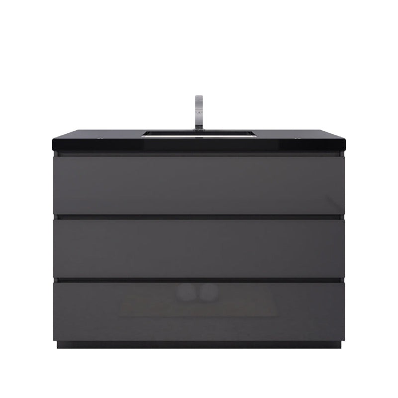 Stanley 48" Freestanding Bathroom Vanity with Reinforced Acrylic Sink and Cabinet Storage