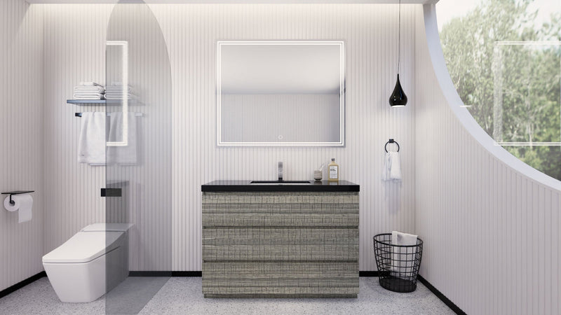 Stanley 48" Freestanding Bathroom Vanity with Reinforced Acrylic Sink and Cabinet Storage