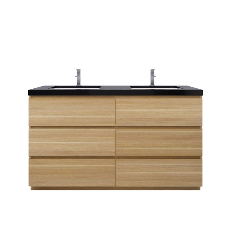 Stanley 60" Freestanding Vanity with Reinforced Acrylic Sinks (image 1)