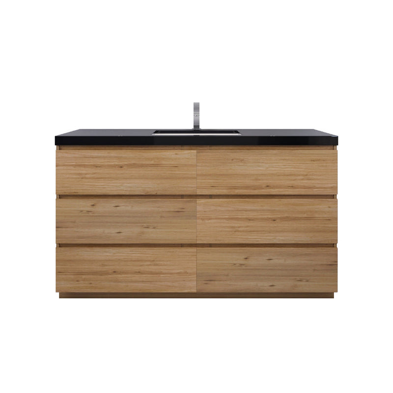 Stanley 60" Freestanding Vanity with Reinforced Acrylic Sinks