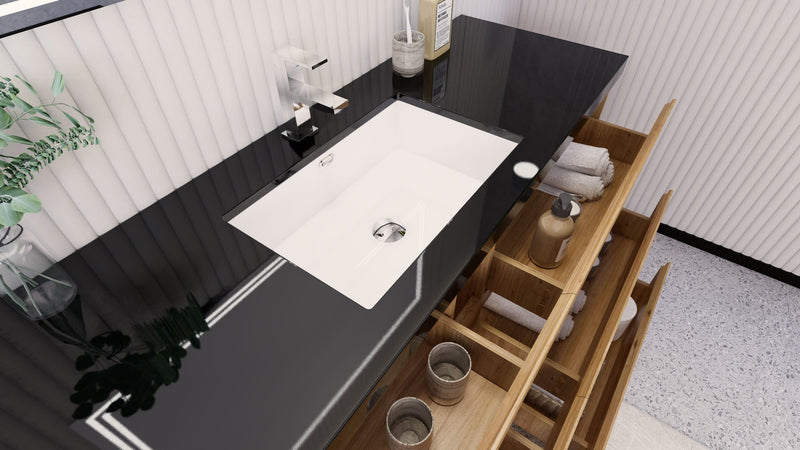 Stanley 60" Freestanding Vanity with Reinforced Acrylic Sinks