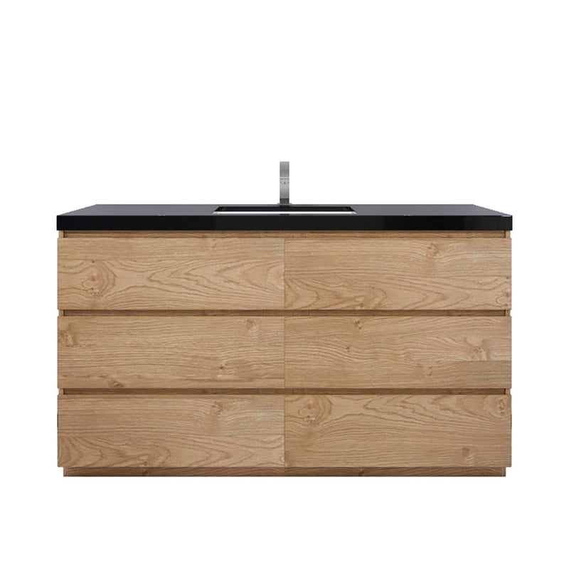 Stanley 60" Freestanding Vanity with Reinforced Acrylic Sinks