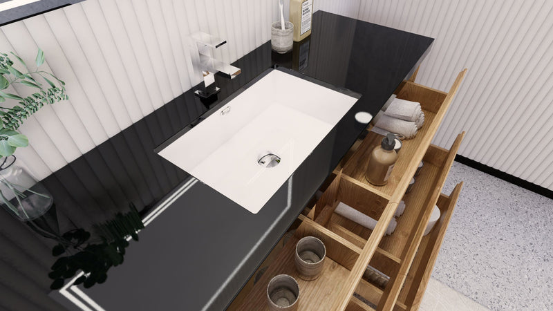 Stanley 60" Freestanding Vanity with Reinforced Acrylic Sinks