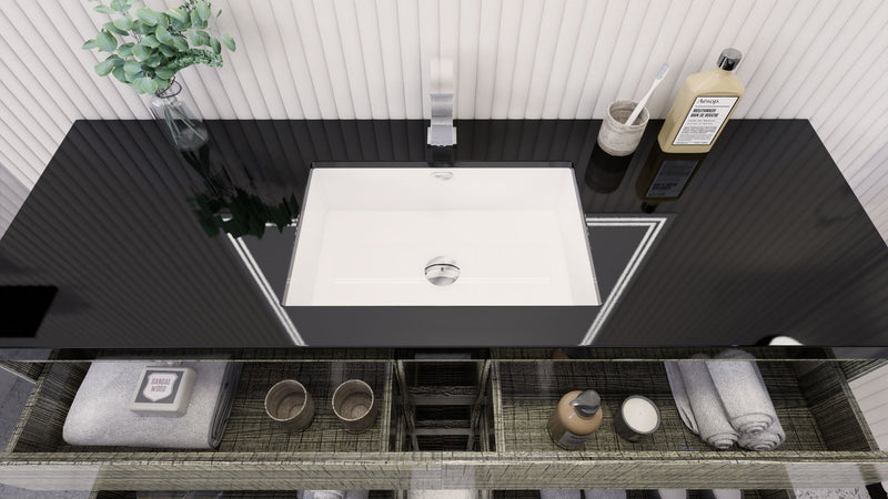 Stanley 60" Freestanding Vanity with Reinforced Acrylic Sinks