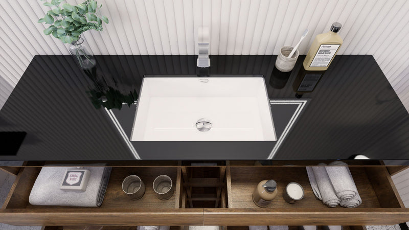Stanley 60" Freestanding Vanity with Reinforced Acrylic Sinks