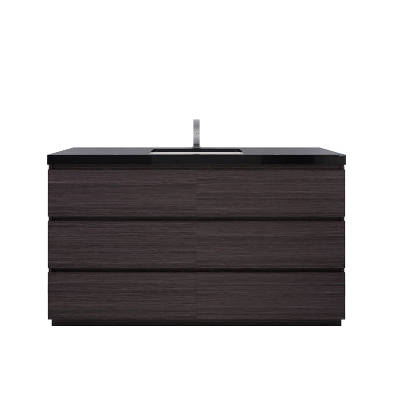 Stanley 60" Freestanding Vanity with Reinforced Acrylic Sinks