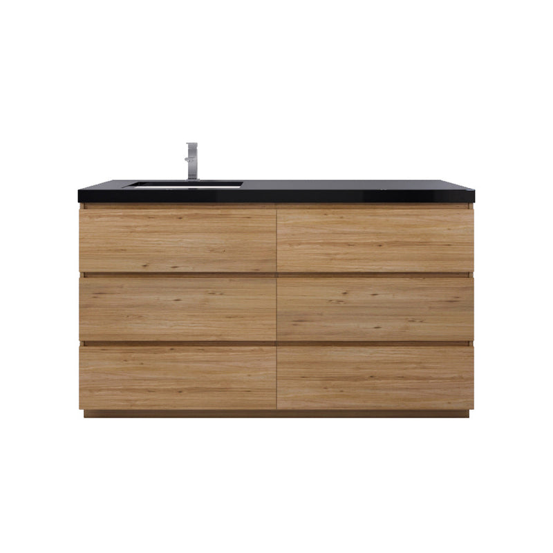 Stanley 60" Freestanding Vanity with Reinforced Acrylic Sinks