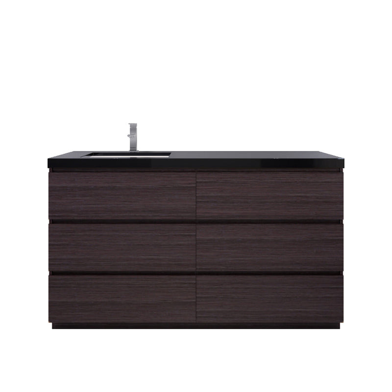 Stanley 60" Freestanding Vanity with Reinforced Acrylic Sinks