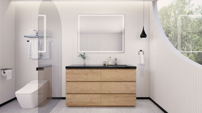 Stanley 60" Freestanding Vanity with Reinforced Acrylic Sinks