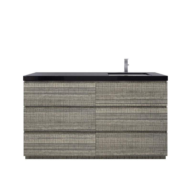 Stanley 60" Freestanding Vanity with Reinforced Acrylic Sinks