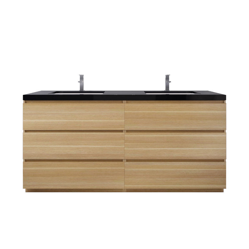 Stanley 72" Freestanding Vanity with Reinforced Acrylic Sinks and Storage (image 1)