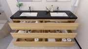 Stanley 72" Freestanding Vanity with Reinforced Acrylic Sinks and Storage (image 5)
