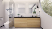 Stanley 84" Freestanding Bathroom Vanity with Reinforced Acrylic Sinks and Storage (image 2)