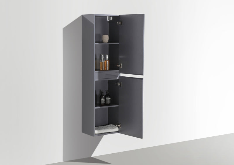 Monterey 16" Wall-Mounted Side Cabinet Bathroom Storage Cabinet