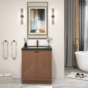 Stella Fluted Freestanding Bathroom Vanity with Sink Top (image 5)
