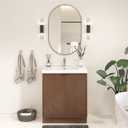 Stella Fluted Freestanding Bathroom Vanity with Sink Top (image 6)