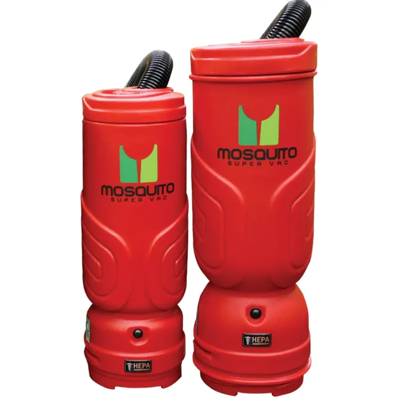 Mosquito Super Vac Backpack Vacuum 10 Quart red dual units.