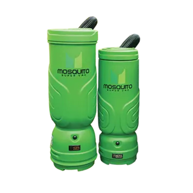 Mosquito Super Vac Backpack Vacuum 6 Quart front view green body with logo.
