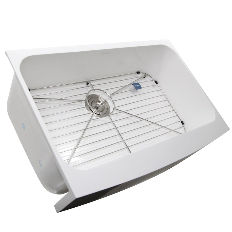 Nantucket Sinks NS-GSEZA32S Retrofit Glacierstone Single Bowl EZApron Kitchen Sink (image 3)