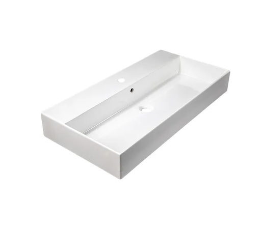 Nantucket Sinks NS-NPCS36W 36 inch fireclay wallmount/console mount bathroom sink