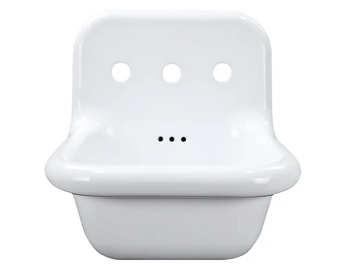 Nantucket sinks NS-VC16-WW Fireclay 30's style sink in all white