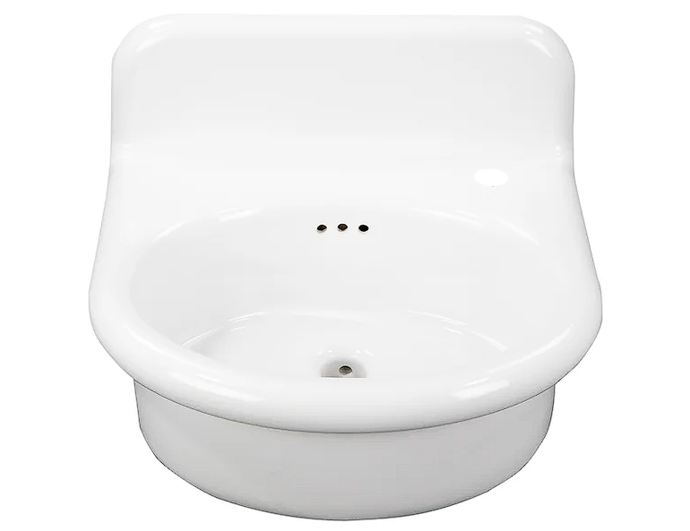 Nantucket Sinks NS-VC20RD1 Fireclay 30's style sink with rounded front (image 3)