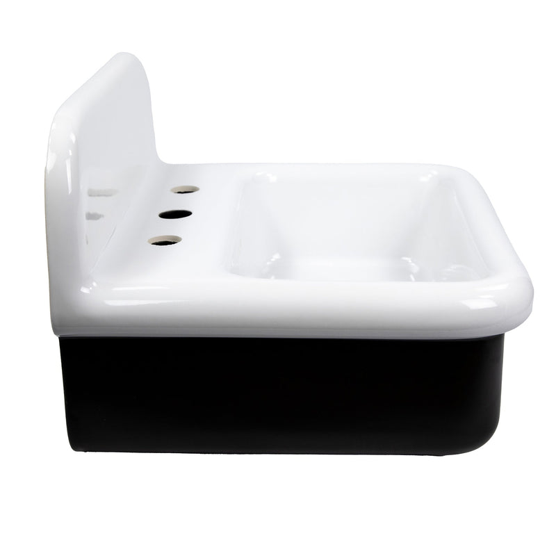 Nantucket Sinks NS-VCDM20-BLKW 20" Wallmount Bath Sink (image 2)