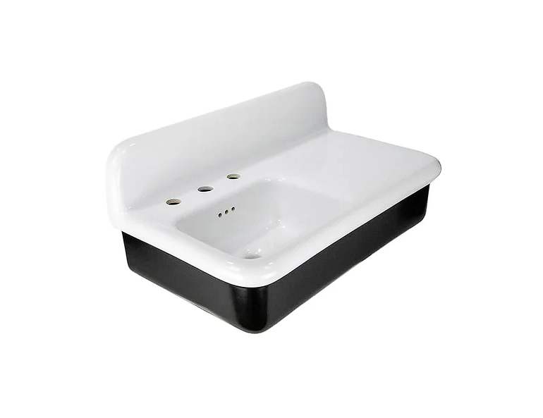 Nantucket Sinks NS-VCDM31L Fireclay 30's style sink with integral ledge - Parent
